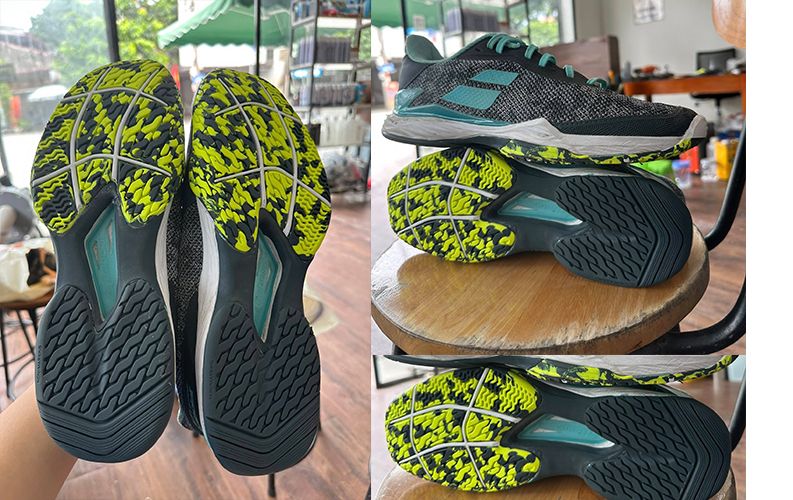 Đế giày Babolat sau khi làm sạch